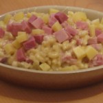 Risotto de coquillettes au jambon